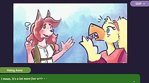 Two Chicks Play Poker in Furry Strip Tease