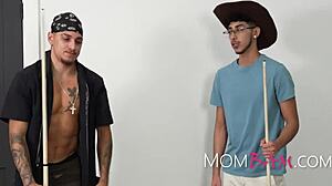 curvy stepmom finds herself in a wild threesome adventure  