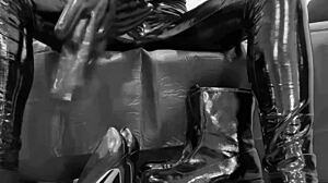 Fetish Boots, High Heels, Latex Gloves, Shiny Leggings in Kinky Action Scene