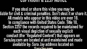 Busty Cougar Sara Jay Teasingly Plays with Herself in Sexy Lingerie, Ripping Clothes