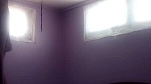 White girl riding dick while giving blowjob in hardcore action with big cock.