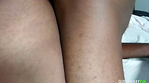 Wet ebony pussy tease