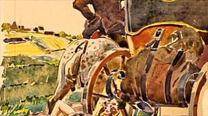 Vintage illustration captures erotic anime style