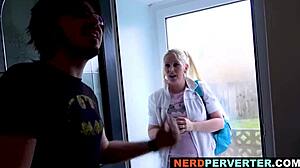 Blonde Beauty in Group Scene