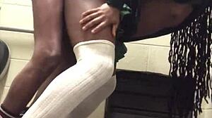 Whore Creams On Dick In Gas Station Bathroom