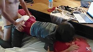 french amateur slut banged hard in leather pants