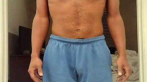 Brunette woman in stockings during work session nine