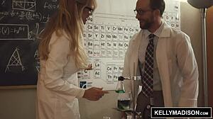 kelly madison's sexual chemistry with her natural tits and nerdy glasses is amazing