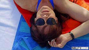 Syren says, 'Ride my young cock poolside in missionary and doggystyle'