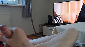 i watch gay porn and cum from handjob