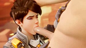 tracer pays a bet with a blowjob from bewyx