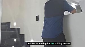 Horny slut Aly swallows my whole cock!