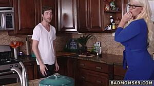 The boyplaymate enjoys taboo sex with his patron's stepmom