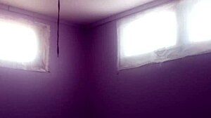 White girl riding dick while giving blowjob in hardcore action with big cock.