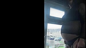 Bisexual Crossdresser Public Milking By The Window Homemade Outdoor Shy Machine Bisexual Crossdressing Gay Public Lactating Amateurs