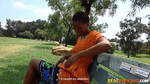 I Picked Up This Cute Petite African Babe For Deepthroat!