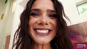 Brunette Ivy Ireland Bent Over For Doggy Anal With Monster Black Cock And Ass To Mouth