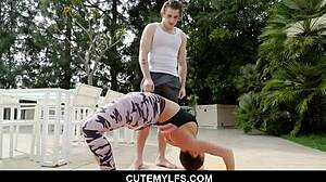 Richelle Ryan's thicc ass and perky tits motivate her stepson