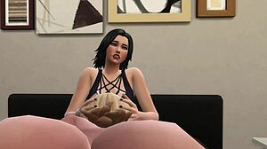 A quick encounter with futa in The Sims 4.