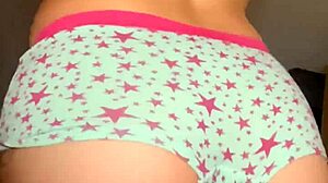 Close up faceless trying on panties from my mv store