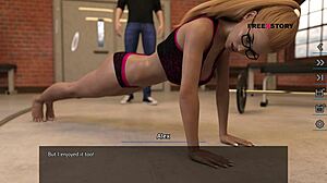 Intense nude photoshoot with seductive landlady