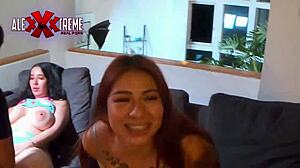 I join the swinger orgy in the apartment with big tits