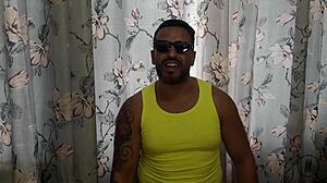 Sophie Stephan's debut with big cock blowjob, bent over, ass to mouth, and facial