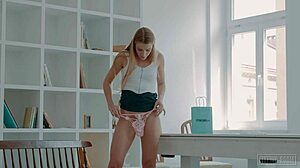 alexis crystal masturbates while trying on panties in fitting room