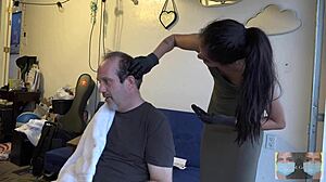 Watch him dye his hair brown while we chat about our couple's style.