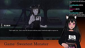Vtuber LewdNeko Plays Sweetest Monster in Hot Anime Action