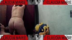 Tasting vaginal fluids between fat woman's thighs