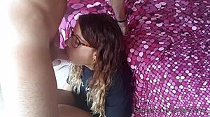 horny teen babe begs for mouth fucking until cumshot