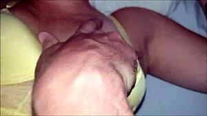 I fucked the redhead's wet pussy doggystyle until cum inside