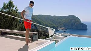 trophy wife honour cheats with cowgirl and blowjob