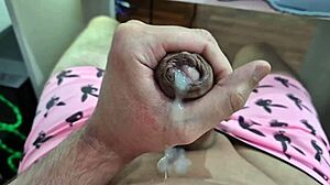 Brazilian Twink's Big Dick Cums Intensely In Fetish Solo With Neighbors