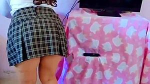 estudiante primeriza en arriesgado sexo sin condon despues de clases sorprendo a esta puta alumna en casa y me la cojo casero real 😏