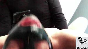 slutty young girl loves double penetration with hook!