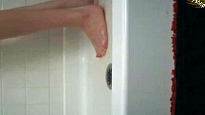 girlfriend with big tits masturbates in shower