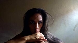 fucking this real latina slut like a champ with big tits riding