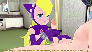 quick hentai cowgirl ride with wapeach and warupeach in 3d cartoon 😏