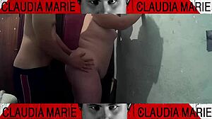 Tasting vaginal fluids between fat woman's thighs