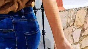 Sexiest braless walk on public street