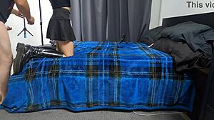 Teen 18+ Rachel Hell Worships Boots In Fetish Scene