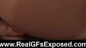 wild ex girlfriend couple fucks in bathroom shower with blowjob