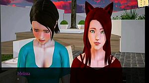 my new family 286 featuring a redhead teen character