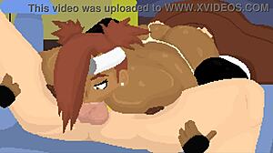 Asian Hentai Femdom Rides Big Cock