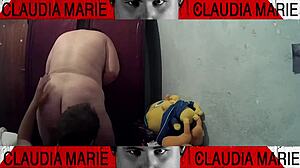 Tasting vaginal fluids between fat woman's thighs