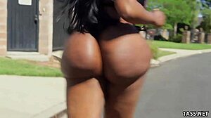Fat Ass Ebony Victoria Cakes Shows Off Her Juicy Bubble Butt in Intense Sex