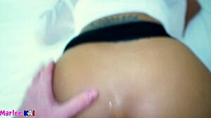 Thai girlfriend bent over for pussy fucking