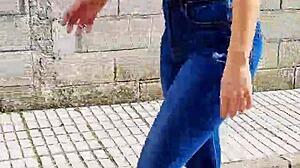 Sexiest braless walk on public street